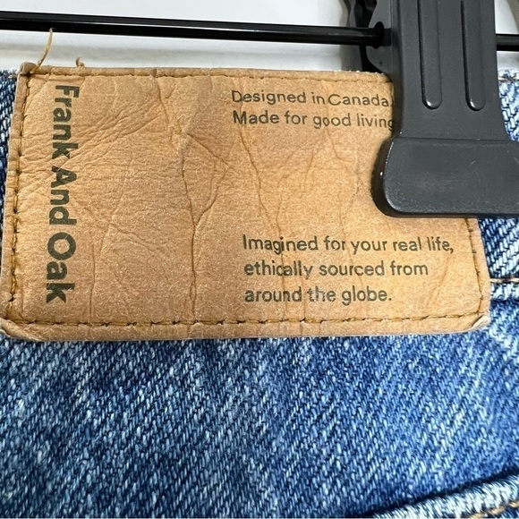 Frank and Oak Karen Kick Flare Organic Cotton Cropped Jeans 25 - Picture 9 of 12